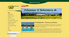 Desktop Screenshot of bellaumbria.dk