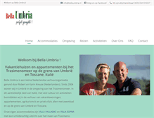 Tablet Screenshot of bellaumbria.nl